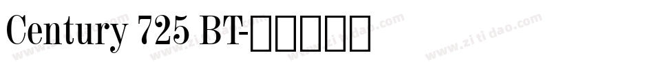 Century 725 BT字体转换